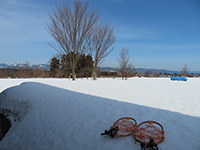 雪景色のなかへ・・・