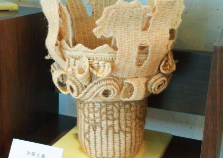 アンギン編み練習会作品展を開催中！